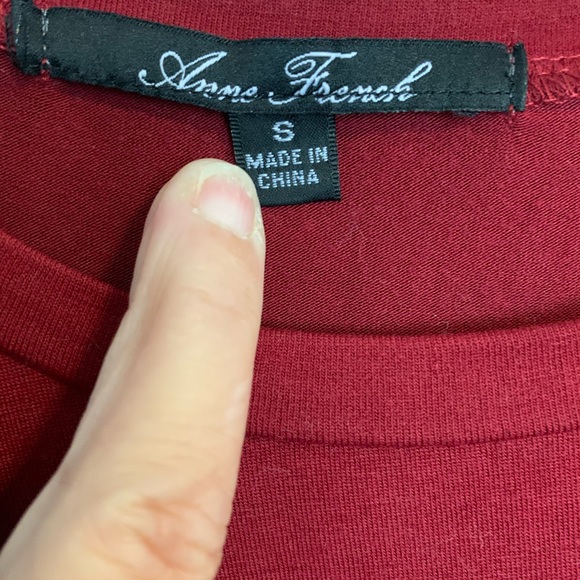 Burgundy shift dress - Picture 2 of 2